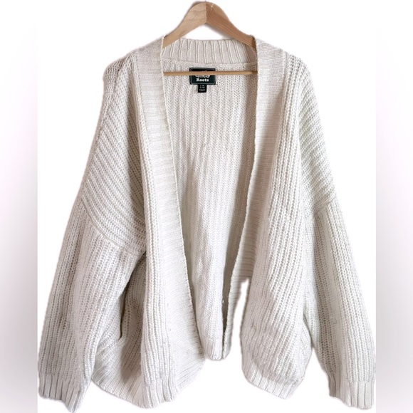 Roots Sweaters - Roots Cream Women's Knit Open Cardigan Sweater